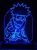3D світильник-нічник Zayaka Naruto Наруто аніме Синій 632