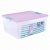 Контейнер Алеана «Smart Box» 7.9л с декором Pet Shop, прозрачный/розовый/бирюзовый (124046)