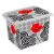 Ящик для хранения Keeeper Poppy Stile с крышкой 20 л прозрачный(КЕЕ-2819)