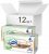 Упаковка салфеток косметических Zewa Natural Soft 4 слоя 12 пачек по 80 шт Бело-кремовых (7322541285795)
