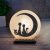 Соляная лампа- Ночник HealthLamp Котики на Луне с регулятором яркости в Подарочной упаковке