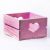 Ящик деревянный с сердечком Мастерская мистера Томаса 15х17х9.5см розовый