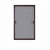 Антимоскитная сетка Decowin для окна внутренняя/вставная коричневая