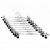 Набор вешалок Hanger брючных с прищепками хромированных 35 см 10 шт (06-03-06)