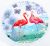 Пляжное полотенце MirSon №5053 Summer Time Bright flamingo 150×150 см