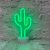 Неоновый светильник ночник Кактус настольная декоративная лампа Neon Decoration Lamp зеленый свет