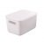 Ящик для хранения с крышкой MVM FH-11 WHITE S пластиковый, белый