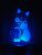 3D светильник-ночник «Влюбленные котейки» CreativeLamps Увеличенная пластина (1069)