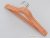 Набор 3 шт вешалок для одежды Soft 45 см деревянные обрезиненные персикового цвета -COPY- -COPY-