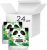 Упаковка салфеток столовых Снежная Панда двухслойных белых 24×24 см 24 пачки по 50 шт (4820183971432)