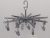 Вешалка вертушка Hanger Зонтик пластмассовая на 20 прищепок серебристого цвета