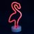 Неоновый светильник LED Lights Flamingo Декоративная LED лампа «Фламинго» Red
