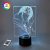 3D ночник «Итачи Учиха» (УВЕЛИЧЕННОЕ ИЗОБРАЖЕНИЕ) подарочная упаковка + 16 цветов + пульт ДУ + сетевой адаптер + батарейки (3ААА)  3DTOYSLAMP