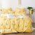 Комплект постельного белья Авокадо желтый NoviTeks 1-спальный 150х220 см Бязь Gold (NTбг0136-1)