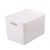 Ящик для хранения с крышкой MVM FH-14 WHITE XXL пластиковый, белый