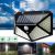 Уличный светодиодный фонарь с датчиком движения на солнечной батарее Solar Motion 100 LED Черный (34049yop)