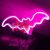 Неоновый светильник LED Lights Bat Декоративная LED лампа «Летучая мышь» Pink