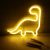 Настенный неоновый светильник-ночник Динозавр Dino Decoration Lamp — Желтый