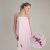 Полотенце для сауны женское сарафан Zastelli махра с вышивкой Сакура Розовое S/M 420гр