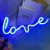 Неоновый светильник LED Lights «love» Декоративная LED лампа «любовь» Синий