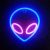 Неоновый светильник LED Lights «Alien» Декоративная LED лампа «Пришелец» Синий + розовый