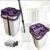 Комплект Scratch Cleaning Easy Mop для уборки (швабра + ведро) со складной ручкой Фиолетовый (10139)