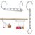 Органайзер для вешалок Wonder Hanger (8 шт./уп.) Чудо вешалка для экономии места в шкафу для одежды (1007510-White-1)