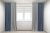 Шторы Декорин Микровелюр Дабл 150×255 см Серые с джинсовым 2 шт (ROZ6400064057)