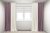 Шторы Декорин Микровелюр Дабл 150×290 см Молочные с розово-сиреневым 2 шт (ROZ6400064174)