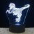 3D светильник с пультом и аккумулятором 3D Lamp Динозавр Велоцираптор (LР-33765)