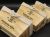Ящики для хранения декоративные деревянные отделаны тканью 28х19х14 см 3 шт Светло-коричневый (F-035-3)