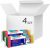 Упаковка губок кухонных PRO service Standard 4 пачки по 10 шт Color Mix (15201401)