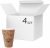 Упаковка стаканов PRO service бумажных 175 мл Coffee Time 4 упаковки по 50 шт (43115401)
