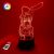 3D ночник «Маи Сакурадзима» (УВЕЛИЧЕННОЕ ИЗОБРАЖЕНИЕ) подарочная упаковка + 16 цветов + пульт ДУ + сетевой адаптер + батарейки (3ААА)  3DTOYSLAMP