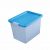 Ящик для хранения с крышкой Жасмин 22л голубой 7122-1 Branq