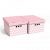 Набор картонных ящиков для хранения А4 розовый горох 2 шт 0611.39 Global-Pak (Польша)