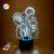 3D ночник «Хината и Кагеяма» (УВЕЛИЧЕННОЕ ИЗОБРАЖЕНИЕ) подарочная упаковка + 16 цветов + пульт ДУ + сетевой адаптер + батарейки (3ААА)  3DTOYSLAMP