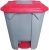 Бак для мусора с педалью Planet 50 л Серо-красный (6814kmd)