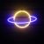 Неоновый светильник LED Lights «Jupiter» Декоративная LED лампа «Юпитер» Желтый