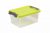 Контейнер пластиковый Heidrun ClipBOX light 8л, 33*22,5*16см Прозрачный/салатовая крышка (HDR-6022)