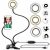 Настольная лампа с держателем для телефона LED PROFESSIONAL LIVE STREAM USB