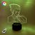 3D ночник «Хисока Мороу» (УВЕЛИЧЕННОЕ ИЗОБРАЖЕНИЕ) подарочная упаковка + 16 цветов + пульт ДУ + сетевой адаптер + батарейки (3ААА)  3DTOYSLAMP