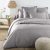 Комплект постельного белья Наша Швейка (простынь на резинке) Бязь Grey style Полуторный 150×215 см