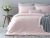 Комплект постельного белья Наша Швейка (простынь на резинке) Бязь Pink_Grey Евро 200х220 см