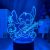 Настольный светильник-ночник Стич настольная 3D Лампа Stitch 16 Цветов Лило и Стич (7423)