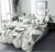 Комплект постельного белья Наша Швейка Бязь Листья на сером Евро 200х220 см