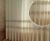 Тюль Декор-Ин Барселона Светло-бежевый с льняной полоской вышивка на льне 245х400 (Vi 100131) (ROZ6400050326)