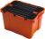 Ящик-контейнер пластиковый с крышкой и клипсами Heidrun Factory 34л 49*36*28см (HDR-1645_1)