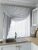 Тюль вуаль для кухни Jolie maison Шифон левая 280х170 см Серый