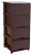 Комод Алеана Ротанг (плетёнка) коричневый 4 ящика